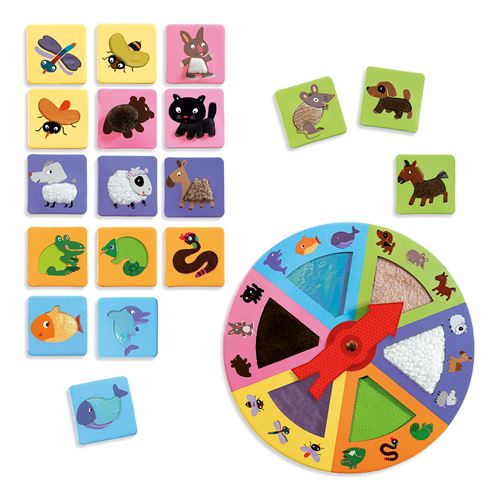 Jogo de Loto Táctil - Animais e Texturas - Djeco Toys For Discount