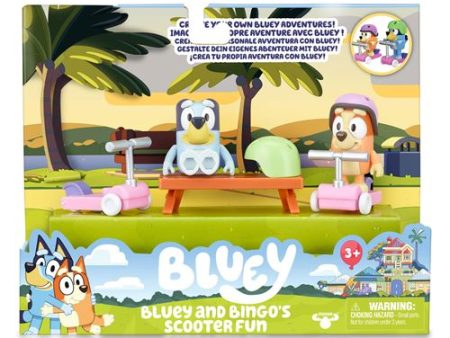 Figura Bluey & Mini Veículos Scooters - Famosa on Sale