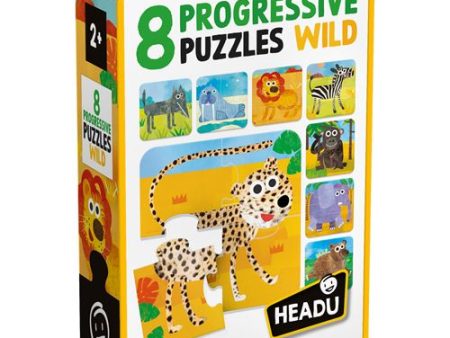 Puzzle Progressivo: Wild - 8 Puzzles - Headu | Sig Toys For Sale