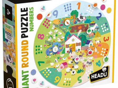 Puzzle Circular Giant Round Numbers- Headu | Sig Toys For Discount