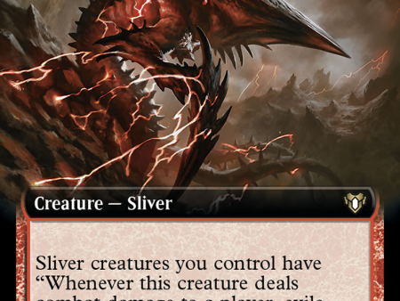 Capricious Sliver (Extended Art) [Commander Masters] For Sale