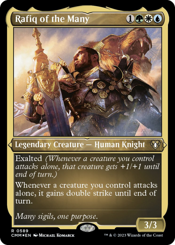 Rafiq of the Many (Foil Etched) [Commander Masters] Discount