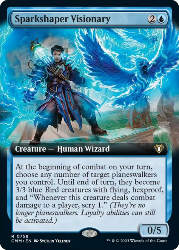 Sparkshaper Visionary (Extended Art) [Commander Masters] Online now