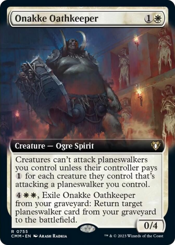 Onakke Oathkeeper (Extended Art) [Commander Masters] Online Sale