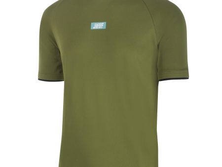 Maglia Jëuf Essential MTB Solid uomo manica corta - Verde militare Online Hot Sale